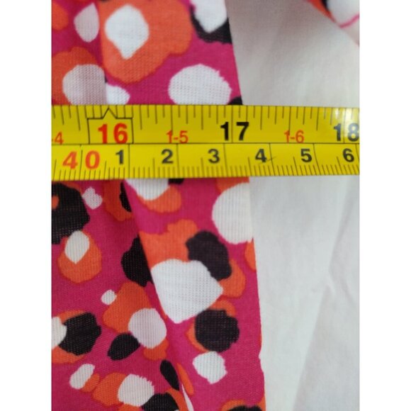 West Loop Women's Medium Pink/Orange/Black Polka Dot Short Sleeve Dress. NWT - Picture 6 of 7